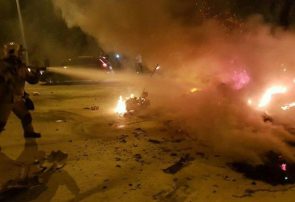 “انفجار تانکر سوخت” در جاده فیروزکوه ۲کشته بر جا گذاشت