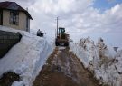 راه روستاهای محاصره در برف آلاشت باز شد