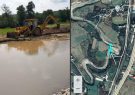 تجاوز به حریم رودخانه در سوادکوه/آیا یک زمین خواری جدید در حال انجام است