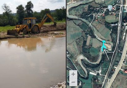 تجاوز به حریم رودخانه در سوادکوه/آیا یک زمین خواری جدید در حال انجام است