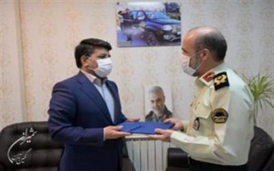 دیدار شهردار منطقه یک تهران با فرمانده یگان حفاظت شهرداری