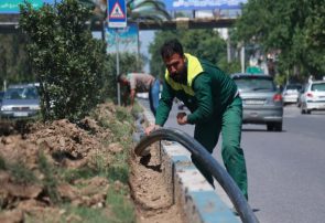 اجرای شبکه آب‌رسانی مکانیزه در سطح فضای سبز شهر ساری