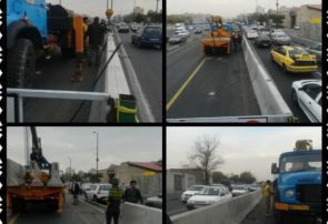 ایمن سازی مسیر BRT در جنوب میدان فتح