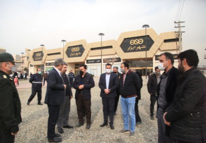 عملیات تعریض میدان جانبازان برای ساخت ادامه مسیر بزرگراه شهید بروجردی  انجام شد