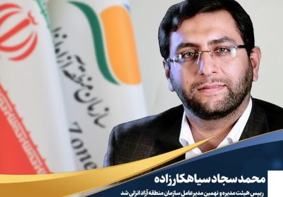 سیاهكارزاده به عنوان مدیرعامل سازمان منطقه آزاد انزلی منصوب شد