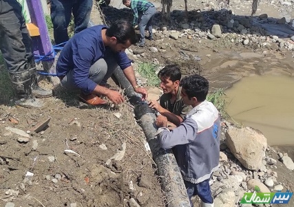 بازسازی  ۶ هزار متر تاسیسات فرسوده آبرسانی در روستاهای سوادکوه