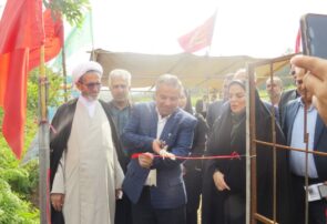 افتتاح چاه کشاورزی در روستای پرچینک قائم‌شهر